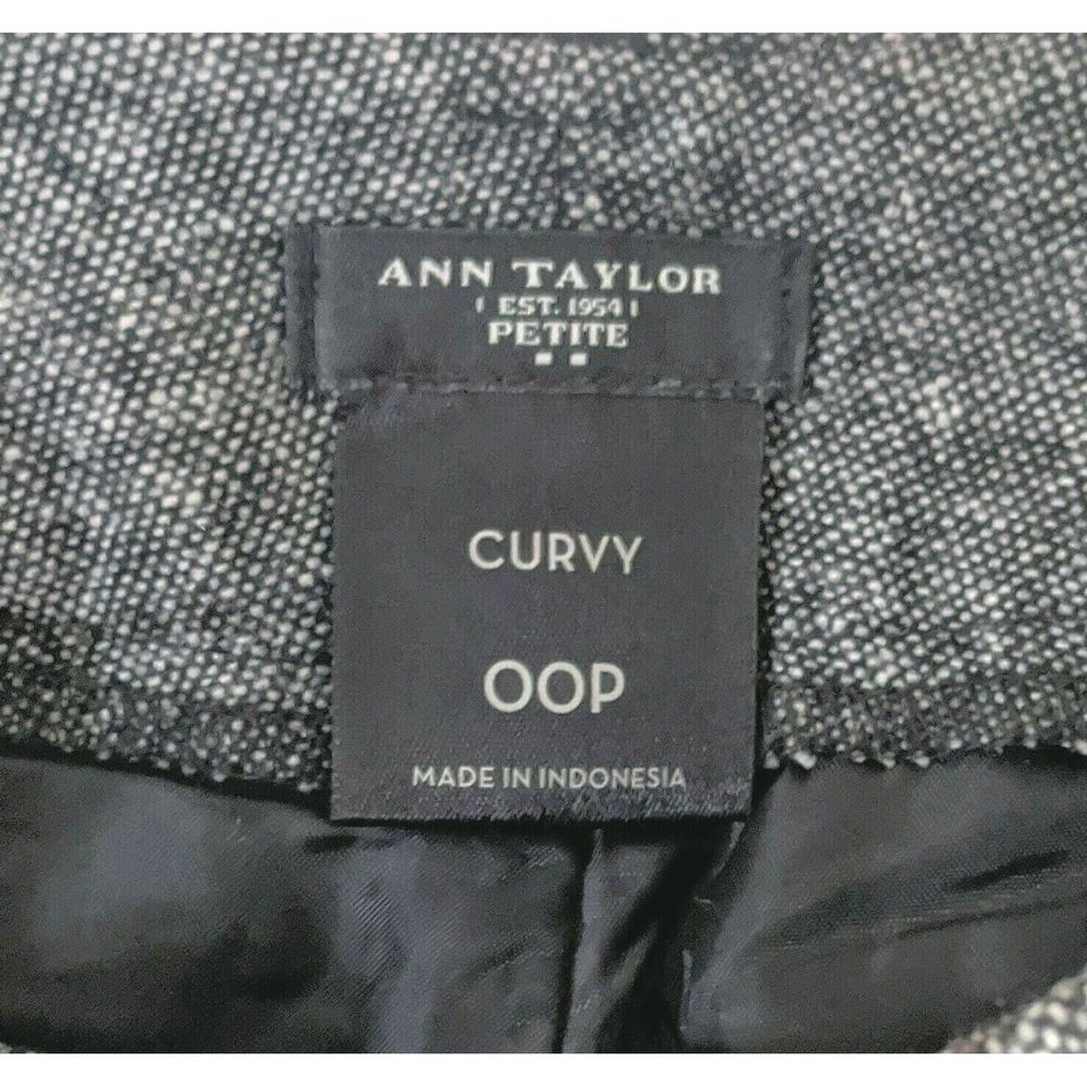 Ann Taylor 00 Petite Curvy Gray Trousers Pants 00P - Picture 3 of 4